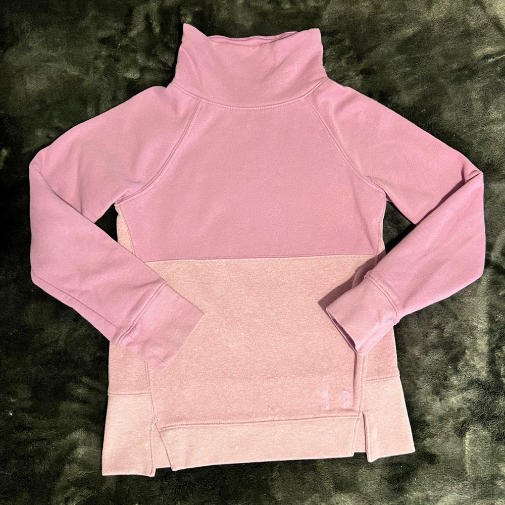 2-tone Light Purple Girls Under Armour Turtle Neck Pullover
